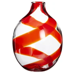 Singleflower Red Spiral Vase
