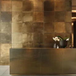 Sintesi Orbitale Set of 4 Dark-Burnished Brass Tiles