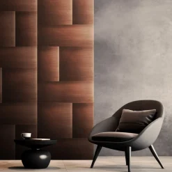 Sintesi Set of 4 Satin Burnished-Copper Tiles