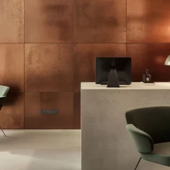 Sintesi Set of 4 Scruffy-Looking Light Copper Tiles