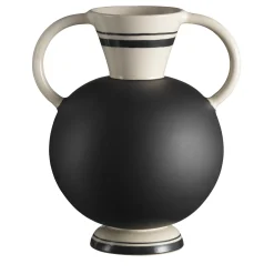 Situla Black And White Vase by Ugo La Pietra