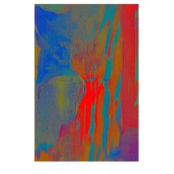 Sky, Cloud, Umbrella Multicolor Merino Wool Blanket #1