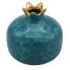 Small Blue Ceramic Pomegranate