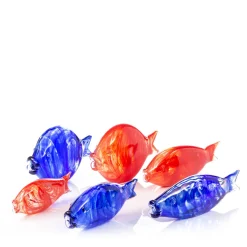 Small Blue Murano Glass Fish