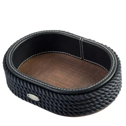 Small Blue Oval Vide-Poche