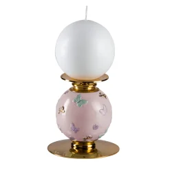 SMALL BUTTERFLY CANDLE HOLDER - PINK