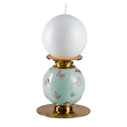 SMALL BUTTERFLY CANDLE HOLDER - LIGHT BLUE