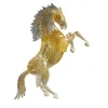 Small Gold Glass Rearing Horse