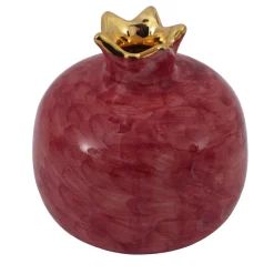 Small Magenta Ceramic Pomegranate