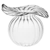 Small Millerighe Round Clear Glass Vase