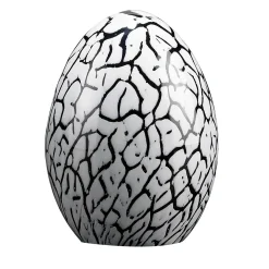 Small White Glass Egg