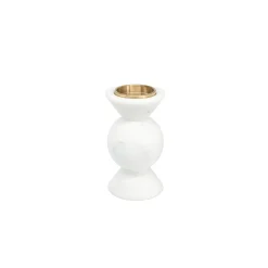 Small White Marble Candleholder by Jacopo Simonetti