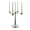 Soffio 5-Candle Silver Candelabra