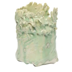 Soffio Light Green Porcelain Candle Holder #1