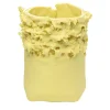Soffio Yellow Porcelain Candle Holder