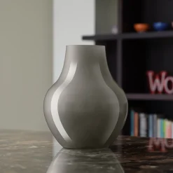 Soho Gray And Milkwhite Glass Vase