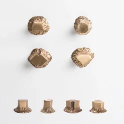 Solido Set of 4 Brass Door Knobs #2 by Nicole Valenti