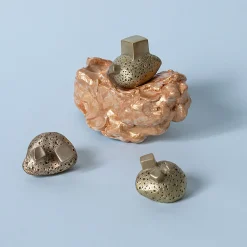 Solido Set of 4 Brass Door Knobs #3 by Nicole Valenti