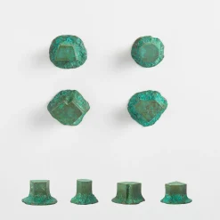 Solido Set of 4 Green Door Knobs #1 by Nicole Valenti