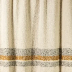 Solitudine Fringed Striped Neutral-Toned Blanket
