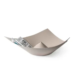 Sombrero Beige Leather Magazine Rack