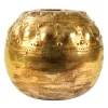 Soreis gold Ceramic Vase by Gabriele Mengoni
