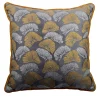 Sparkling Carrè Cushion in Jacquard Fabric and Silk Velvet