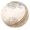 Sphere Pot White Ceramic Decorative Vase