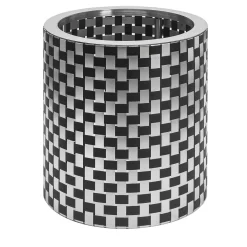 Splot4flowers Optical Black Cachepot