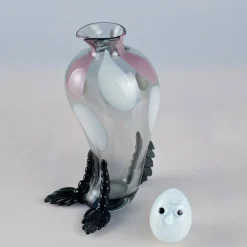 Spotted Pigeon Venetian Glass Sculpture by Eliana Gerotto