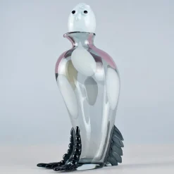 Spotted Pigeon Venetian Glass Sculpture by Eliana Gerotto
