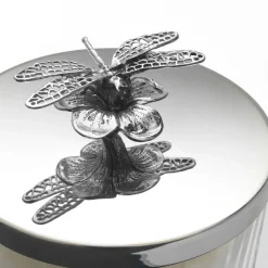 Spring Dragonfly Candle Vase with Lid