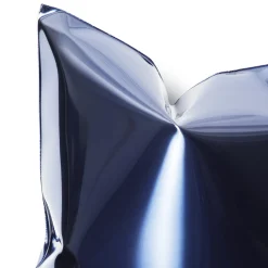 Square Blue Pillow-Shaped Wall Sculpture