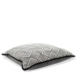Square Carrè Cushion in Hypnose Deco Jacquard Fabric