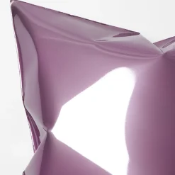 Square Purple Pillow-Shaped Wall Sculpture