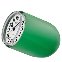 Static Green Steel Table Clock by Richard Sapper