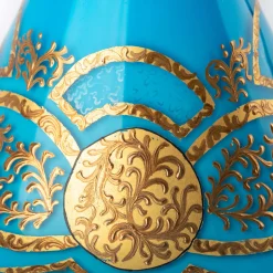 Stmat Blue and Gold Goblet-Shape Bowl