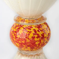Stmat Polychrome Vase with Flowers