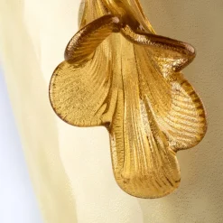 Stmat Smoky and Golden Goblet-Shape Vase