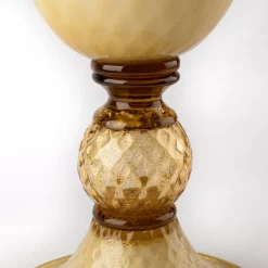 Stmat Smoky and Golden Goblet-Shape Vase