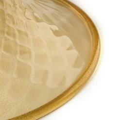 Stmat Smoky and Golden Goblet-Shape Vase