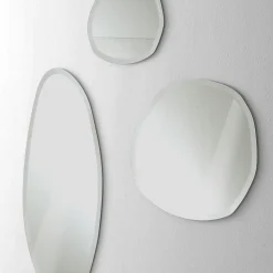 Stone Wall Mirror #3 by Norberto Delfinetti