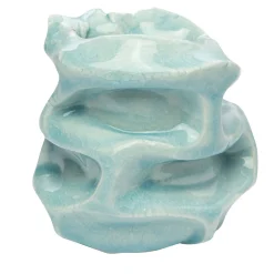 Stones Light Blue Porcelain Candle Holder #2