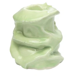 Stones Light Green Porcelain Candle Holder