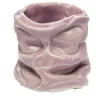 Stones Purple Porcelain Candle Holder