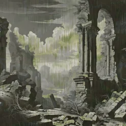 Storm of Stones and Shadows Two-Tones-Musk Edition Wallpaper by Magnus Gjoen