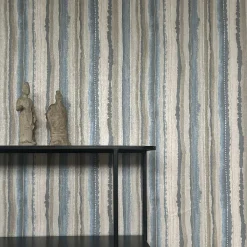 Stream Line Multicolor Striped Wallpaper