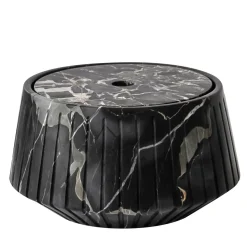 Striped Objects Holder in Portoro marble