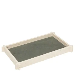 Structura Leather & Marble Rectangular Valet Tray