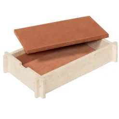 Structura Leather & Marble Rectangular Box - Orange